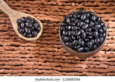 Raw Black Beans Top View Phaseolus Stock Photo Shutterstock