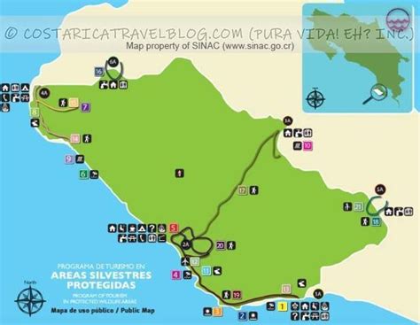 Corcovado National Park Map