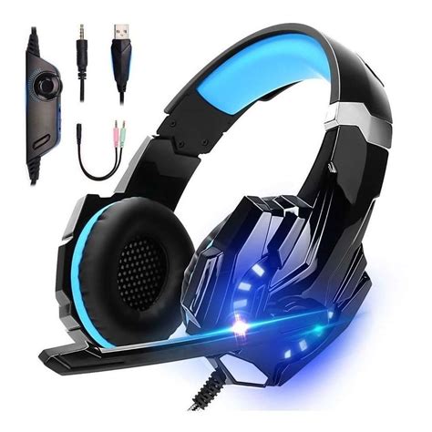 Auriculares Gamer Kotion Each G9000 C Micrófono Y Luces Led Manos