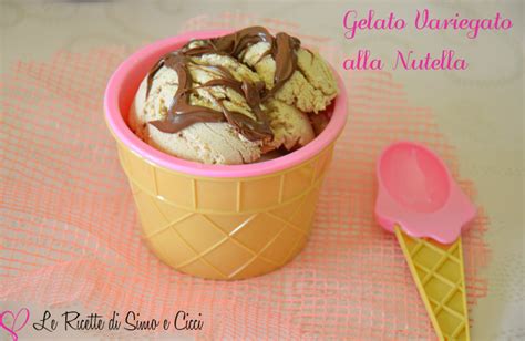 Gelato Variegato Alla Nutella