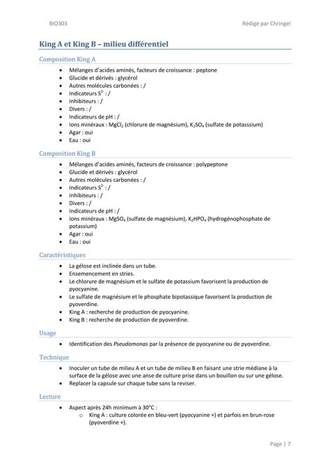 Les milieux de culture en Bactériologie PDF