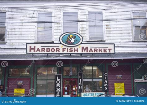 Harbor Fish Market Portland Maine Editorial Stock Image Image Of