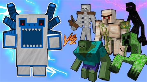 Alpha Yeti Vs Mutant Monsters In Minecraft Youtube