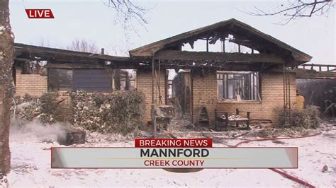 Fire Crews Respond To House Fire In Mannford