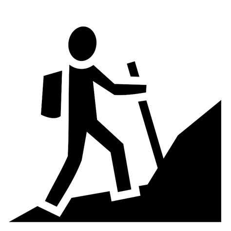 Hiking Vector SVG Icon SVG Repo