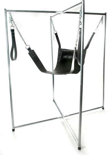 Heavy Duty Leather Sling Swing Hammock For Sex Bdsm Swing And Sling With Stirrups Ebay