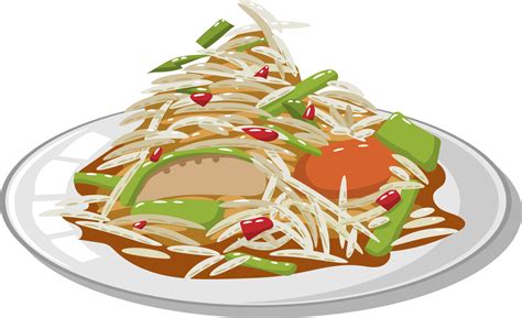 Papaya Salad Png Graphic Clipart Design Png