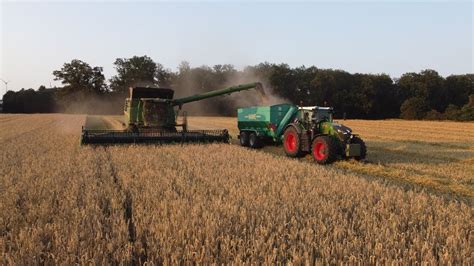 Dreschen Mit Dem Neuen John Deere T6 600 Von LVD Krone Und Peterberns