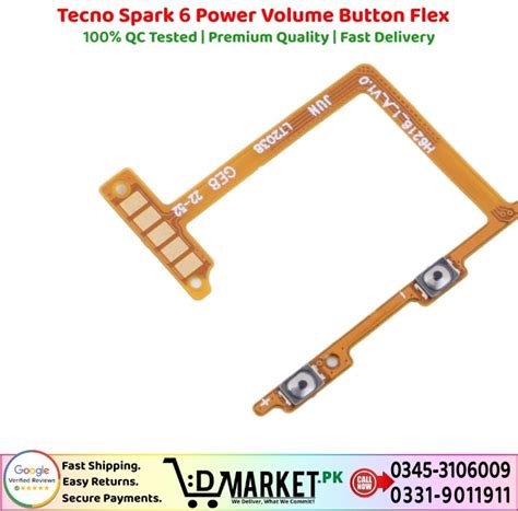 Tecno Spark Power Volume Button Flex Price In Pakistan Fast Secure