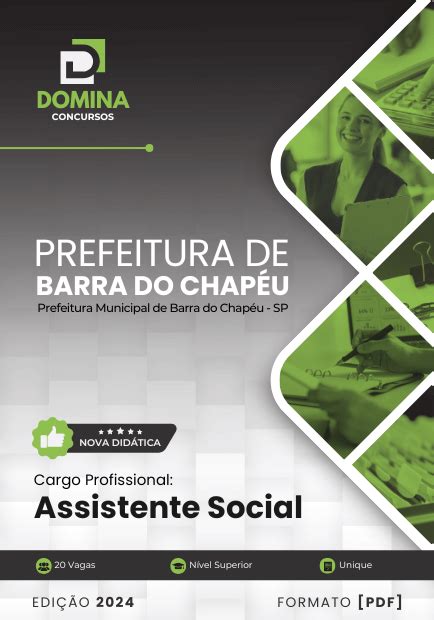 Apostila Assistente Social Barra do Chapéu SP 2024