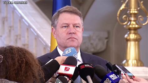 Presedintele Romaniei Klaus Iohannis Declaratie De Presa 14