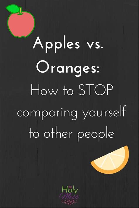 Apples Vs. Oranges