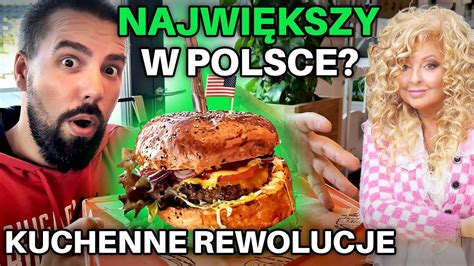 Największy BURGER Magdy Gessler Amerykańskie jedzenie w barze Marilyn