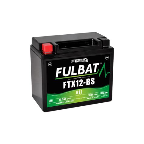 Ftx Bs Gel Fulbat Mcycle Battery V Ah Bbl Batteries