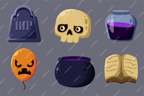 Premium Vector Set Collection Of Halloween Element