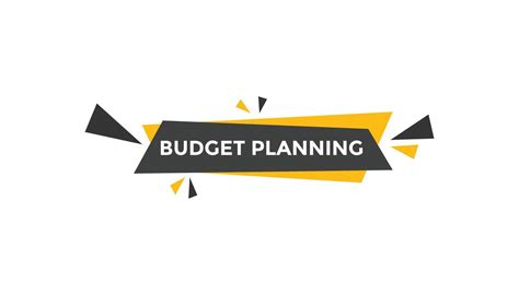 Budget planning button web banner templates. Vector Illustration ...