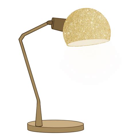 Gold Glitter Table Lamp 9886795 Png