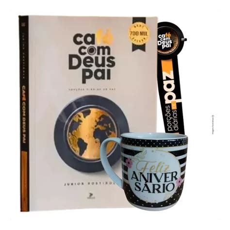 Kit Presente Livro Café Deus Pai 2024 Junior Rostirola E Caneca