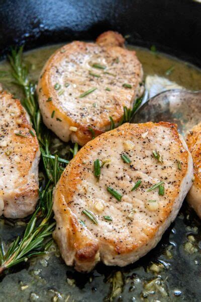 20 Minute Rosemary Pork Chops Extra Moist Easy Pan Fried With