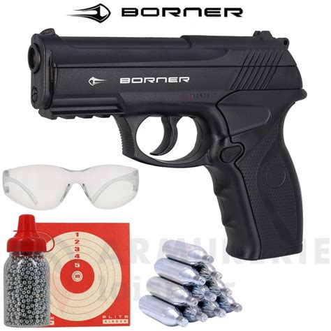 Pack Pistolet Borner C11 4 5 Mm BB S 3 Joules Armurerie Loisir