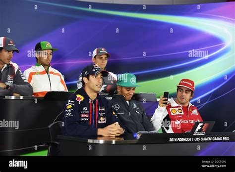 Red Bull Racing In Fia Press Conference Lewis Hamilton Hi Res Stock