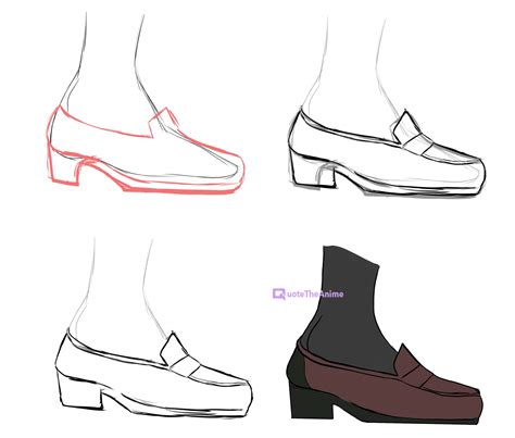 How To Draw Anime Girl Shoes