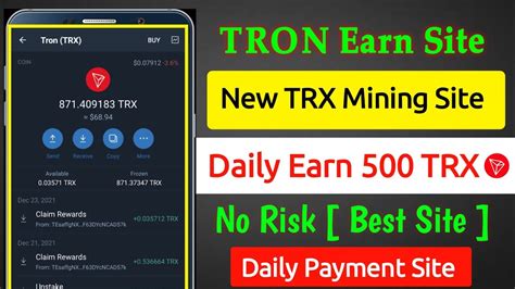 New Trx Mining Platform 2023 New Trx Income Site Trx Investment