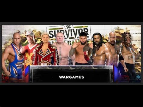 WWE 2k23 Team Bloodline Vs Team Cody Rhodes Wargames YouTube