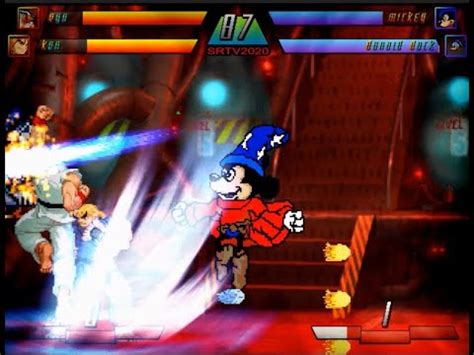 AC S Nut GAMES MUGEN Req Match Series Ryu Ken Vs Mickey Mouse