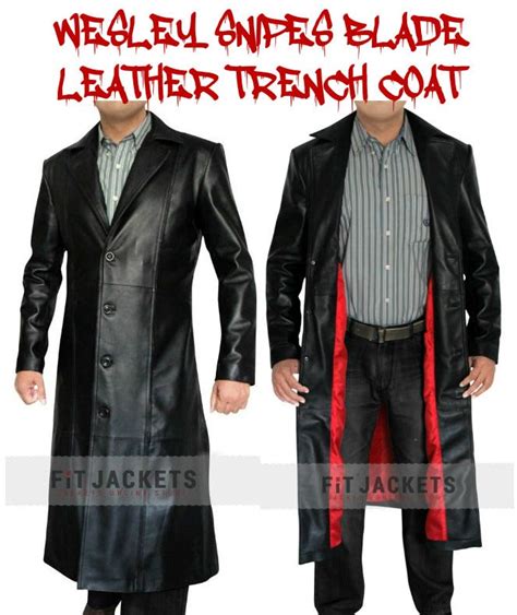 Wesley Snipes Blade Leather Trench Coat By Ashleythompson902 Medium