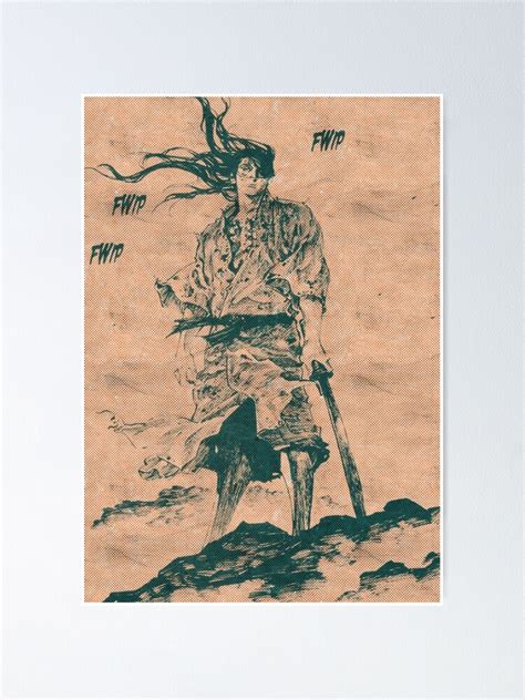 "Vintage Manga Poster, Kojiro Sasaki #7, Samurai" Poster for Sale by ...