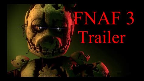 Five Nights At Freddys 3 Trailer Recreation Sfm Youtube