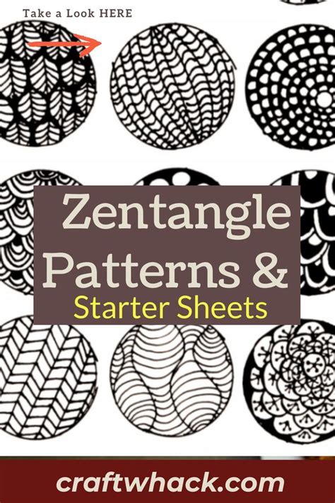 Inspired By Zentangle Patterns And Starter Pages Of 2022 Zentangle