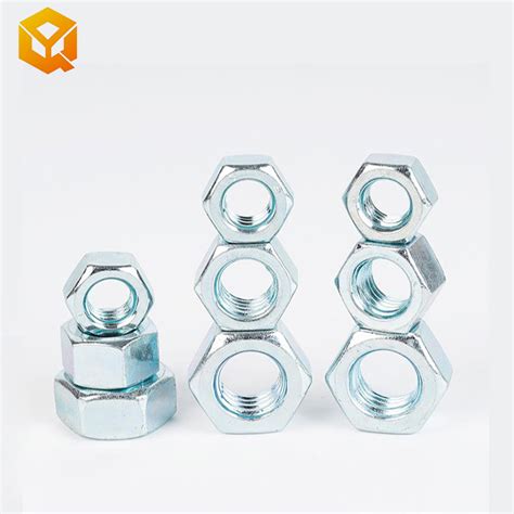 Hot Galvanizing Black Zp Carbon Steel Hex Nuts Zinc Plated Nut