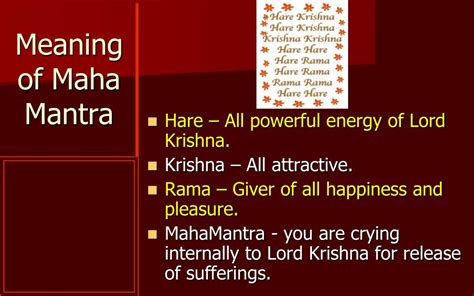 PPT - Power Of Maha Mantra PowerPoint Presentation, free download - ID:5982905