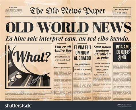 4,718 Old Newspaper Font Images, Stock Photos & Vectors | Shutterstock