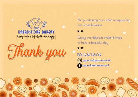 Thank You Bakery Design Template PIXLR