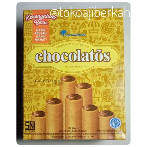 Jual Chocolatos Box Isi Pcs Wafer Roll Chocolate Garuda Food