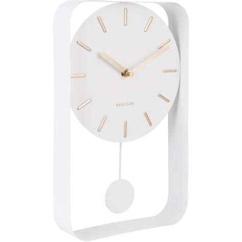 Horloge En M Tal Pendulum Blanc Karlsson Leroy Merlin