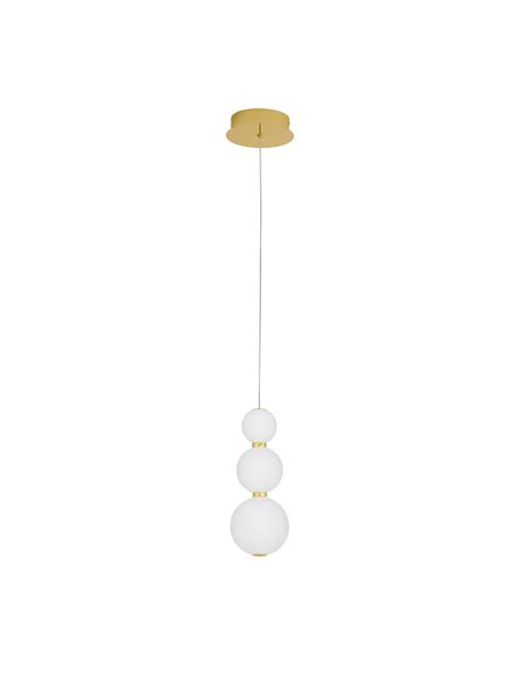 Nova Luce Modular Luminaires Perla Gold Metal Opal Glass