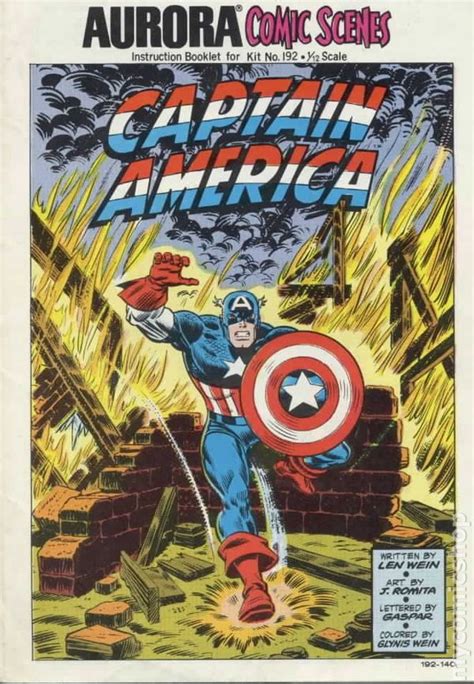 Aurora Comic Scenes Captain America 1975 Comic Books