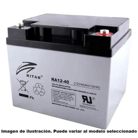 Ritar RA12 40B Batería de silla de ruedas Ritar 42Ah 12V