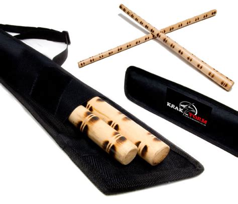 Krakstorm Escrima Sticks Pair W Bag Fma Kali Arnis Rattan Eskrima