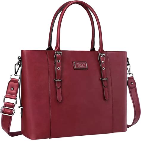 MOSISO PU Cuero para Portátil Tote Bolso para Mujer 17 17 3 Pulgadas