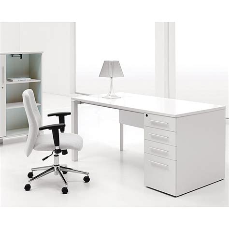 Jesper Office White Lacquer Study Desk with Drawers - Free Shipping Today - Overstock.com - 14056472