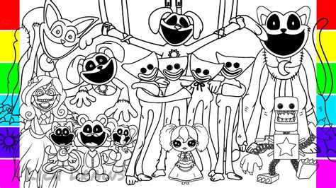 Poppy Playtime Chapter Coloring Pages How To Color New Monsters And