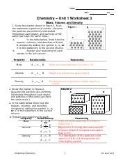 05 Mass Volume Density Key Name Date Pd ChemistryUnit1Worksheet3