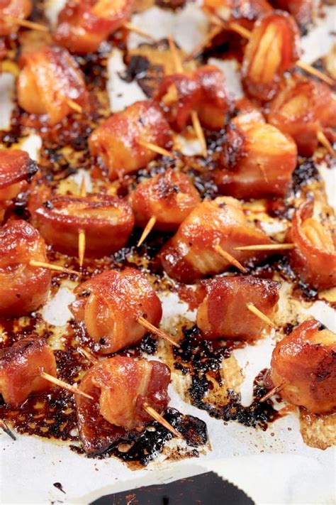 Bacon Wrapped Water Chestnuts 3 Ingredient Recipe Miss In The Kitchen