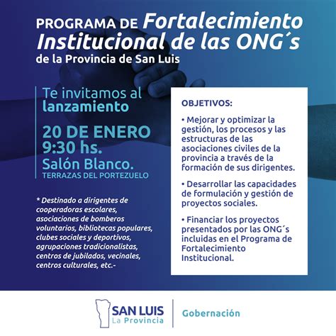 Ansl El Gobierno De San Luis Presenta Un Programa Para Fortalecer A