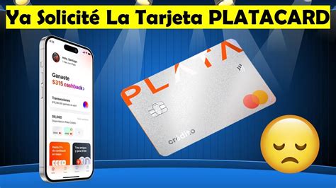 Ya Solicité La Tarjeta De Crédito PLATACARD Tarjeta Con 5 De